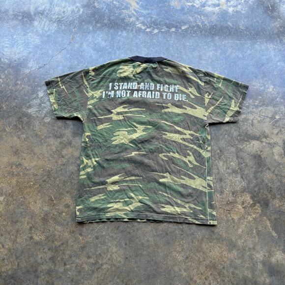 Rare Vintage Disturbed Camo band t-shirt - Picture 4 of 8